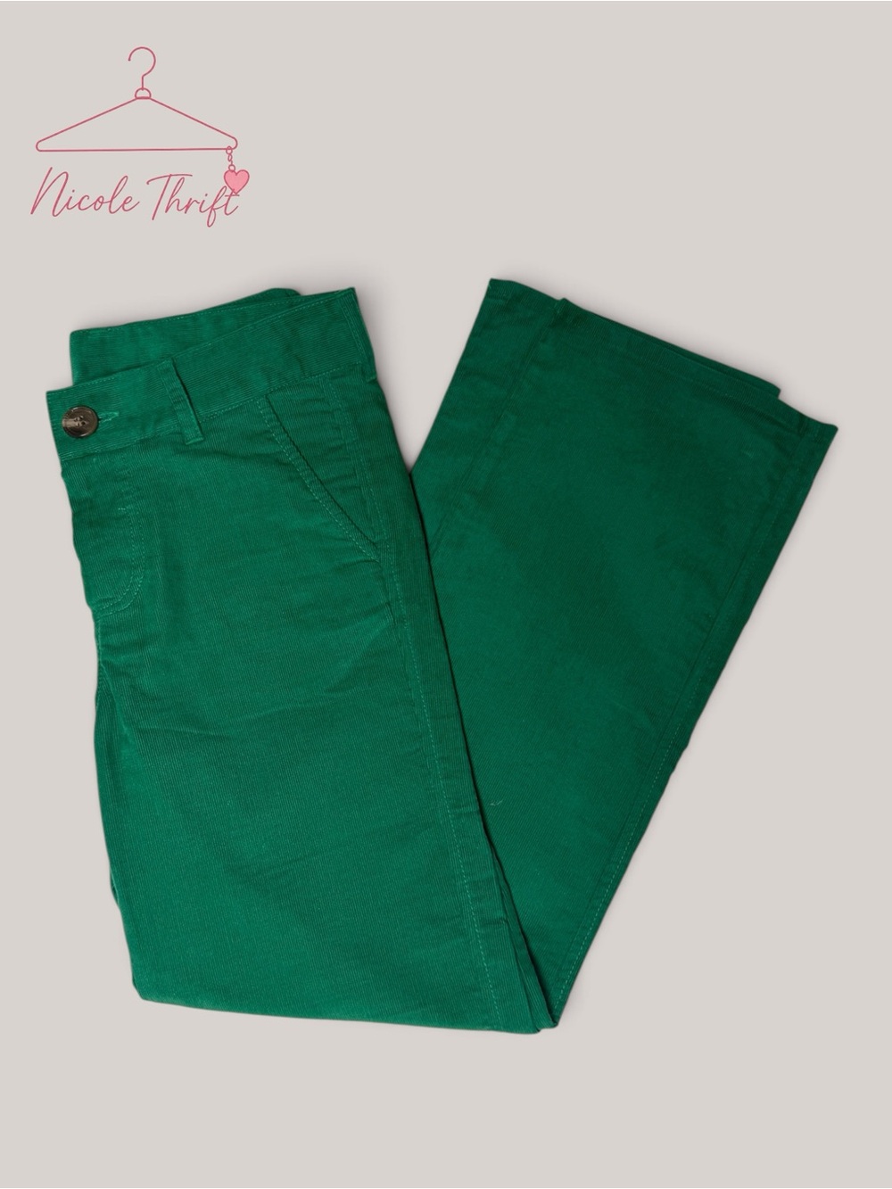 The Beaufort Bonnet Company Green Corduroy Prep School Pants Size 10